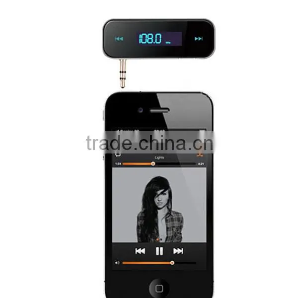fm transmitter mobile phone,3.5mm audio jack compatible with virtually any Smart Phone and MP3/ MP4