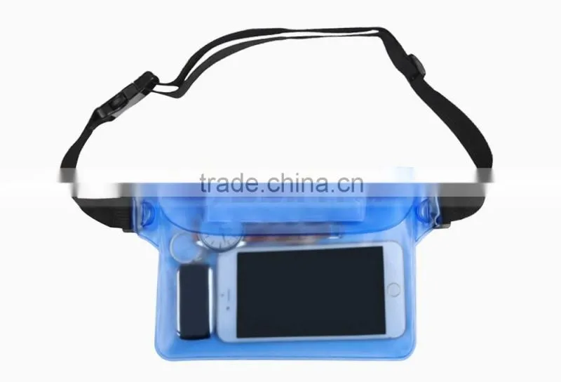 215*150mm Waterproof Big Waist Bag for iphone 6 6plus 5s 5c galaxy note2/3/4 s4 s5 underwater sports bag