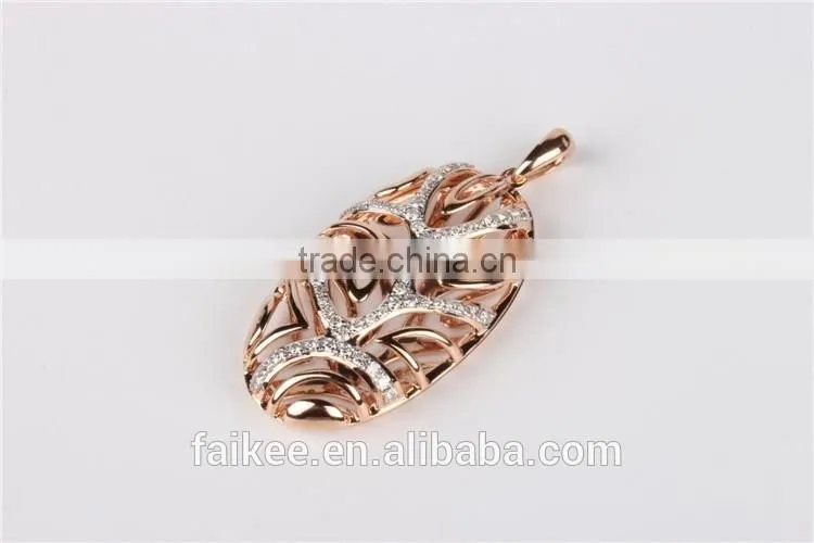 Top sale Gold pendant designs beautiful 925 sterling silver jewelry Gold plated dubai pendant necklace