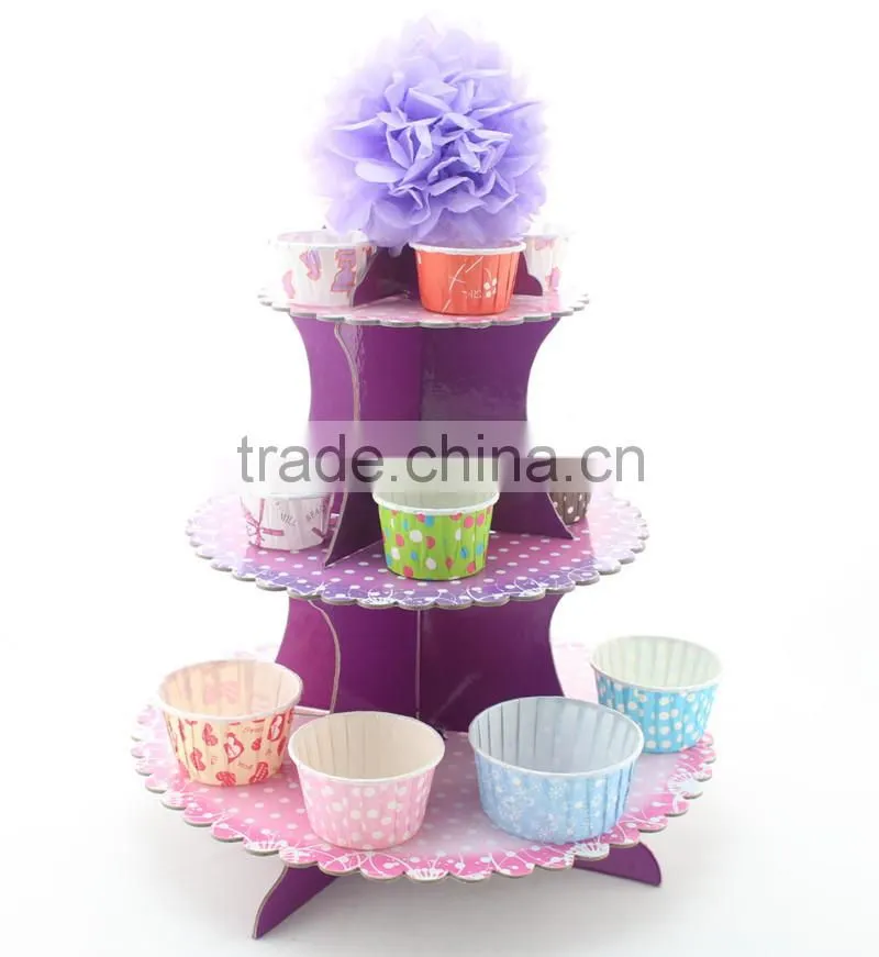 Birthday Baby Shower Decoration Wedding Paper Cake Stand for Party Supplies