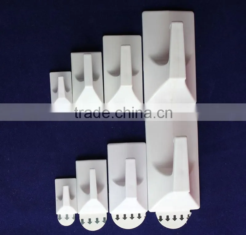 transparent adhesive plastic hooks clear