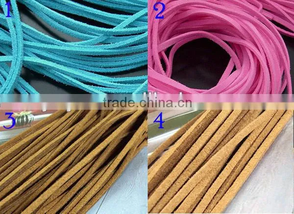 ST1038 Gold Flat Faux Leather Suede Cord, Metallic Gold Coated Suede Leather Lace