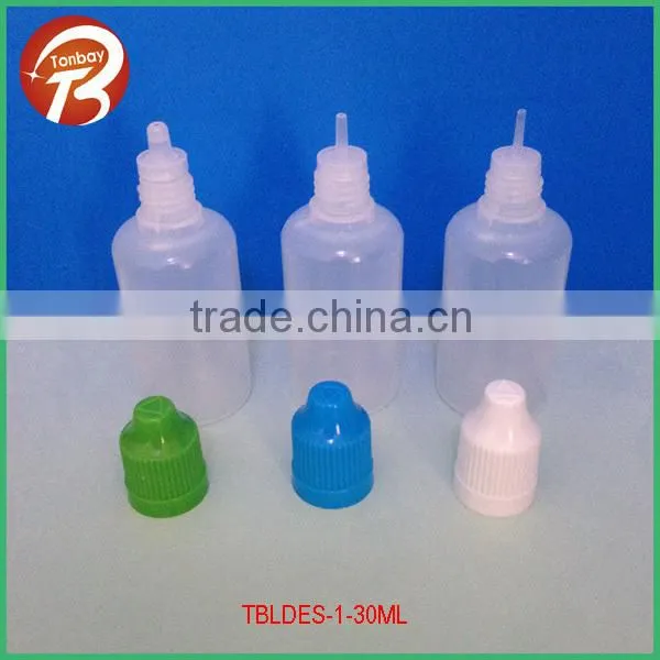 15ml LDPE plastic bottles with drip tips & childsafety caps
