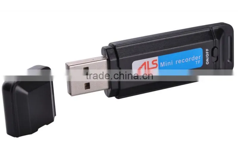 U Disk Digital Voice Recorder Pen SK1 USB Flash Drive Dictaphone Audio Recorder support TF Card Slot black & white