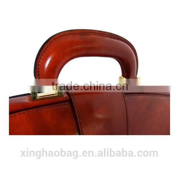 Famous Branded designed men's briefcase, large leather briefcase, unique leather briefcase