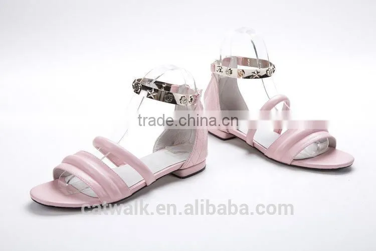elegant style 2015 hot sale flat sandals women casual shoes latest design rubber shoes
