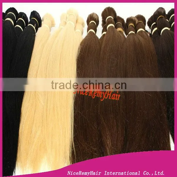 cuticle hair bulk braid virgin hair bleached blonde hair extension