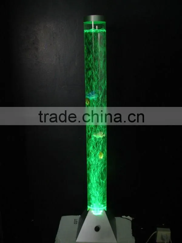 120cm led large bubble column and plastic base bubble column