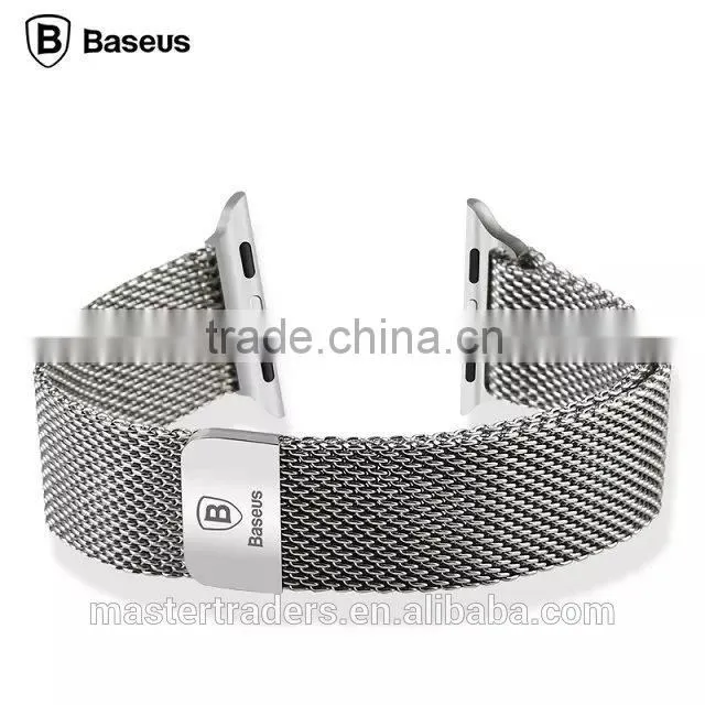 BASEUS 38MM Stainless Steel Mesh Polished Watch Band Wrist Strap For Apple Watch MT-3487