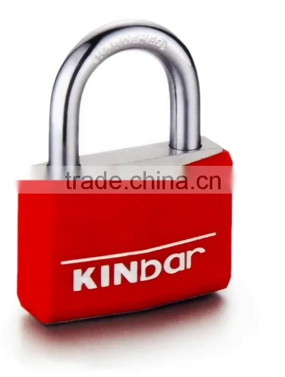 Color Plastic coated padlock