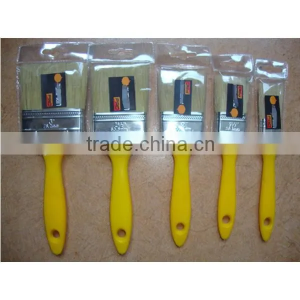 Wholesale bristle wooden handle paint brush set paint brush