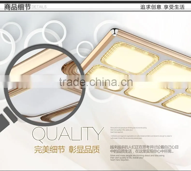 Aluminum alloy frame lighting China led ceiling acrylic ceiling lamp
