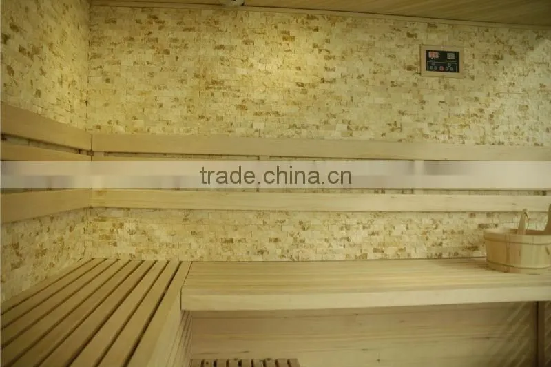 6 person Luxury hemlock crystal stone sauna room (SMT-041LHT)