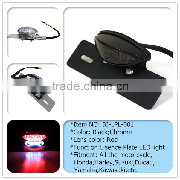 BJ-LPL-001 Super bright 12V Integrated License Plate LED motorcycle tail light