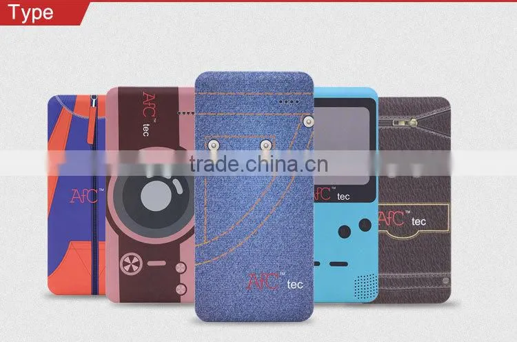 Colorful 4000mah polymer super slim powerful power bank