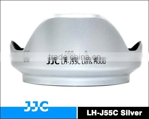 JJC LH-J55C Lens Hood for OLYMPUS LH-55C lens hood used on OLYMPUS M.ZUIKO DIGITAL ED 12-50mm 1:3.5-6.3 EZ Lens