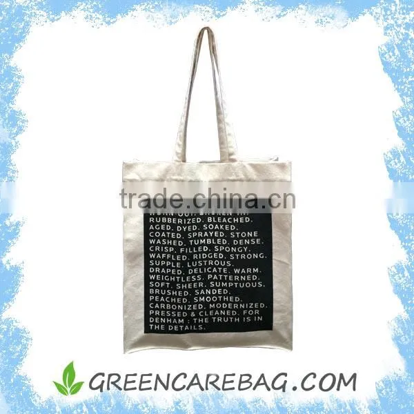 custom printed canvas shopping bag