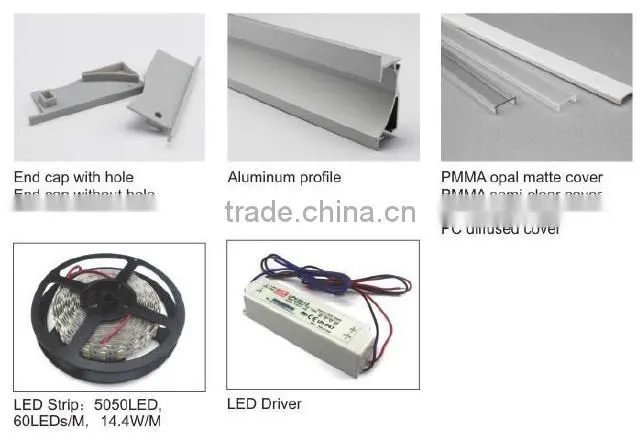 office lighting led aluminum profile
