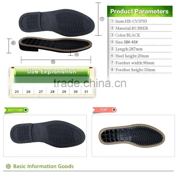 rubber outsole