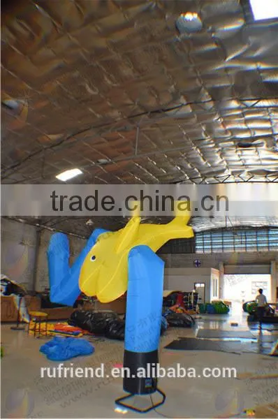 special fish inflatable advertising dancer showing animals attract children filled the air dancer