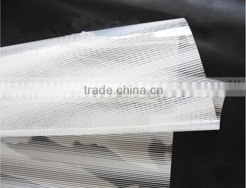 Promotional shutter gradation pattern decorative film for home,office platform glass door and window ,privacy decorative film