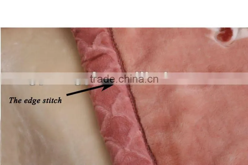 100% polyester printed and special carving raschel blanket 5kg