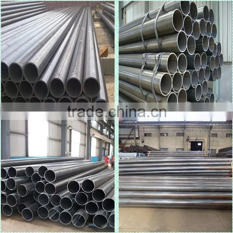 ansi b36.10 astm a106 b black steel pipe, tianjin factory welded black steel pipe/tube stk400