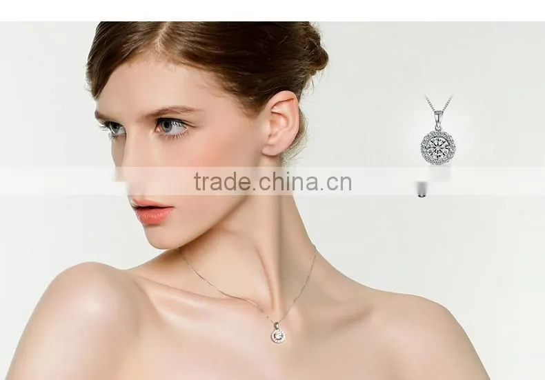925 sterling silver american diamond necklace sets