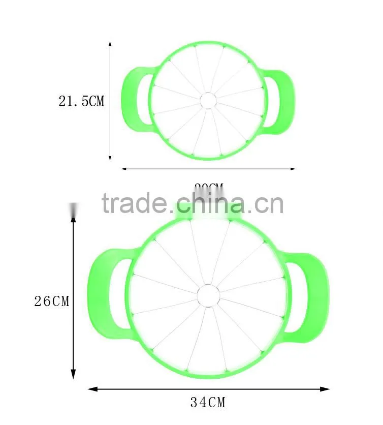 Big Safe Stainless Steel Fruit Melon Watermelon Slicer