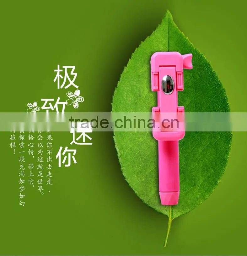 2015 hot selling mini monopod , small size Selfie Stick With Bluetooth as gift