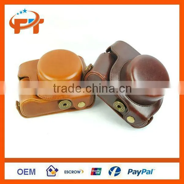 Pu Leather camera case for Panasonic GF6 X14-42mm & 20mm lens camera