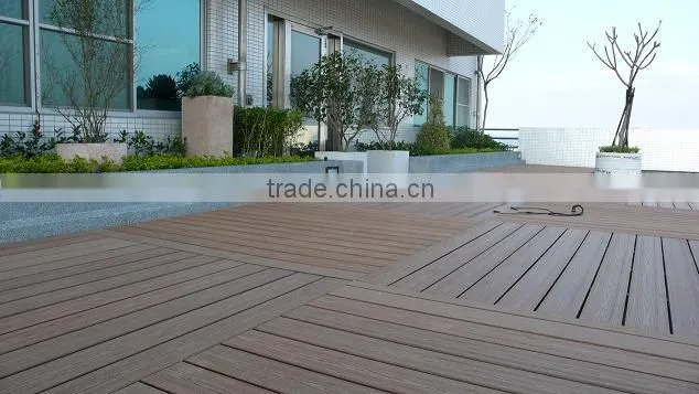 Ocox white color wpc composite decking