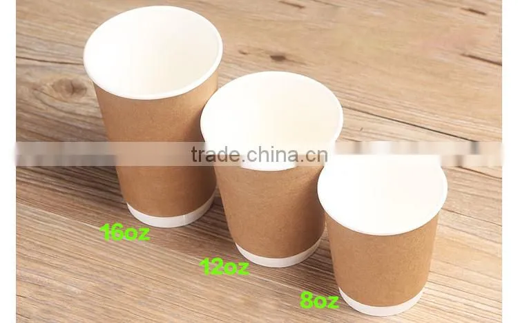 Wholesale Custom logo printed Disposable kraft paper cup