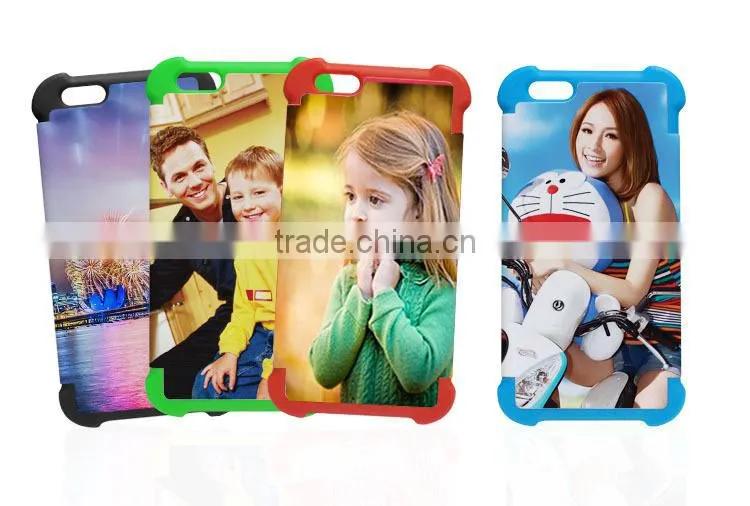 For iPhone 6 plus mobile phone cover 3D sublimation 2 in 1 cases blank sublimation