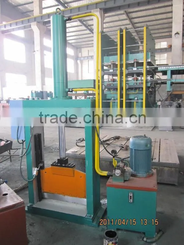 Hydraulic rubber bale cutter machine / rubber strip cutter