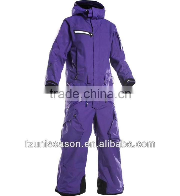 Unisex waterproof one piece snow suits adults