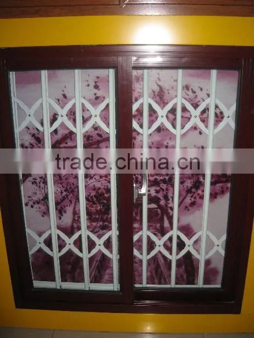 Modern Aluminum window with grill ,High quality Aluminum windows