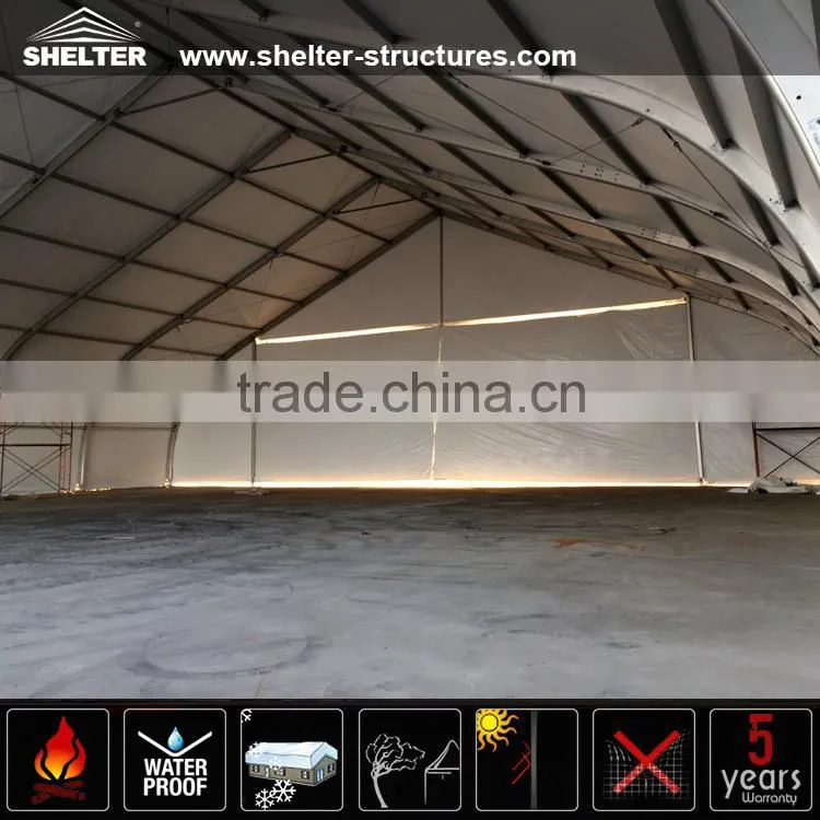 large Tension Fabric structures aircraft hangar tent for Civil and Military Aviation Activities