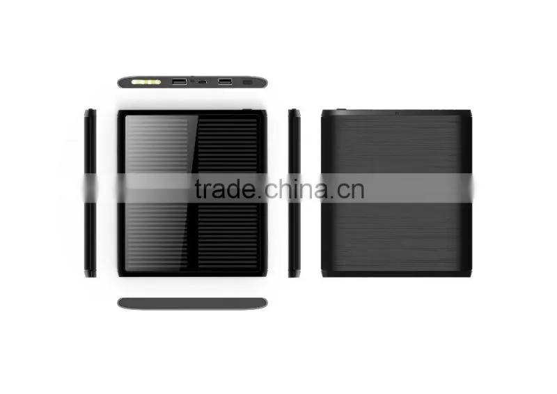 New arrival mobile charger waterproof easy portable pocket solar power bank