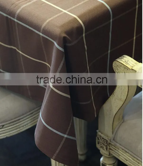 Wholesale Waterproof linen cotton fabric cheap Printed table cloth for home
