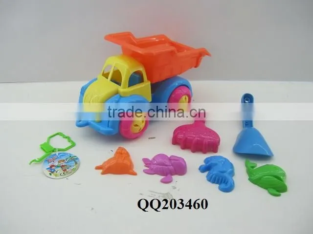 Plastic toy sand beach play set