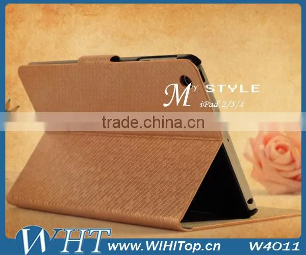 Diamond Leather Case For iPad Mini. Stand Wallet Flip Case For iPad Mni WHTS003
