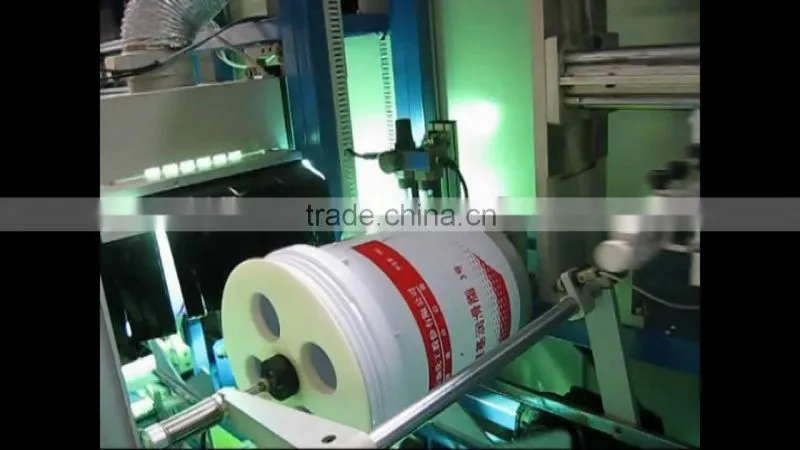 Automatic Single Cylindrical UV cylindrical screen printing machine for buckets