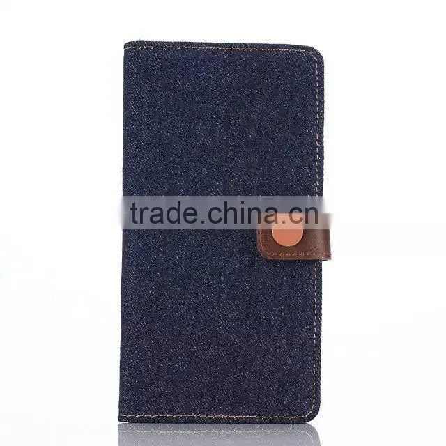 New product case for SONY Z4,special design case for LG phone ,demin style pu leather case for SONY Z4 with wallet