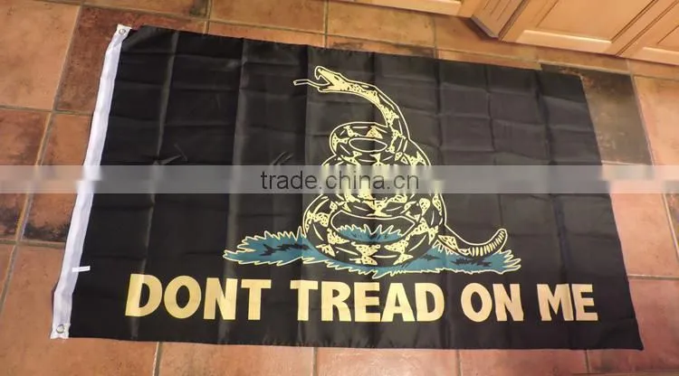 Custom Black Polyester Flag
