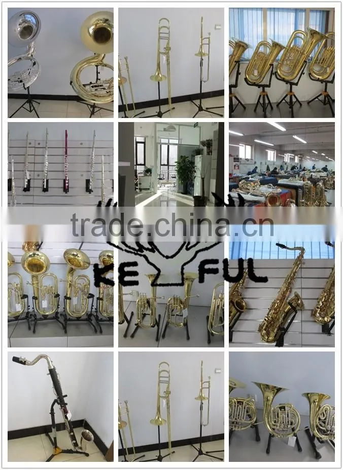 keful bb tone yellow brass trumpet made in china