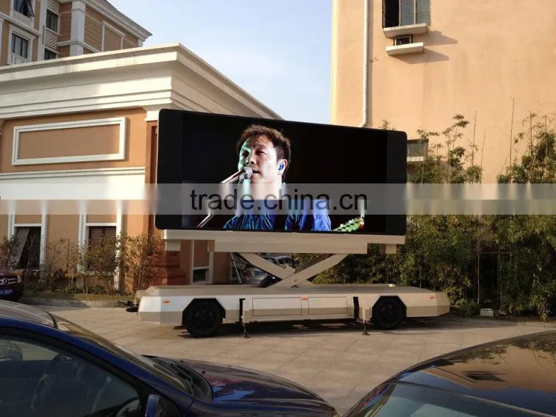 YEESO Mobile LED Advertising Trailer, Advertising Outdoor LED Display Screen, YES-T12