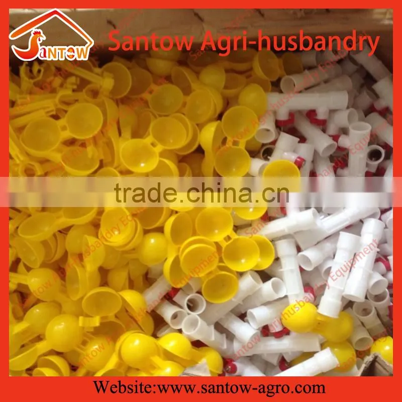 Automatic ball valve double nipple drinker