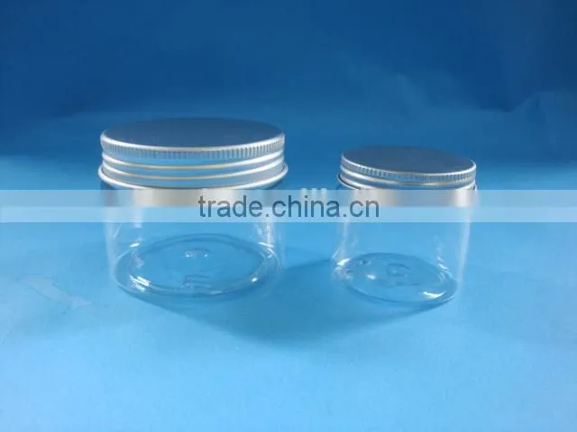 PET cosmetic cream jar, clear plastic jar, plastic face cream jar