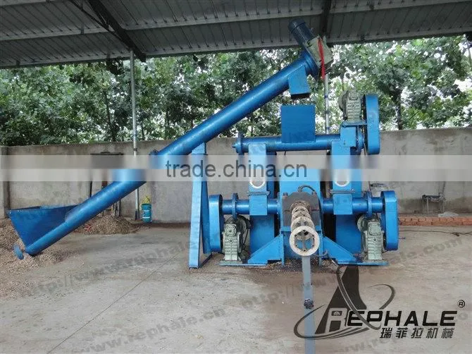 Biomass briquette press machine for environmental fuel